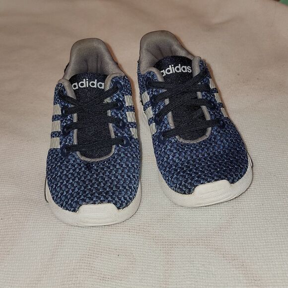 Adidas Toddler Cloudfoam Racer TR Sneaker Shoes Navy & Grey Size 5 - Picture 9 of 15